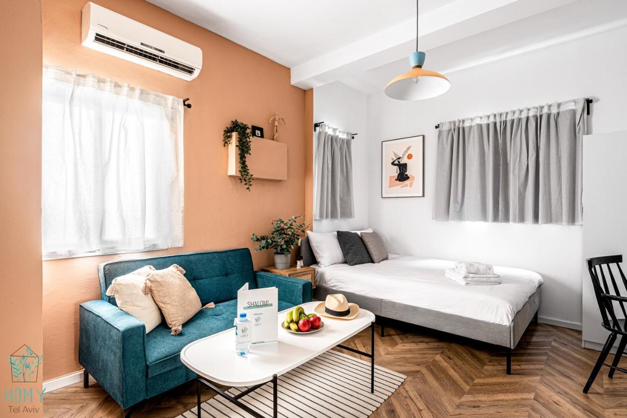 Stylish Studio Apartments On Dizengoff By Homy Тель-Авів Екстер'єр фото